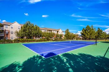 Resort style tennis court
